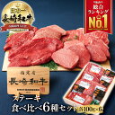 5位：【楽天総合1位】A5 長崎和牛 6種類 ステーキ 食べ比べセットサーロイン ロース ヒレ ミスジ ランプ ランプステーキ マルシン イチボ 各約100g お試し 黒毛和牛 和牛ステーキ 詰め合わせ 高級肉 国産 赤身 お取り寄せ 肉 グルメ 食べ比べ 高級 ギフト 牛肉