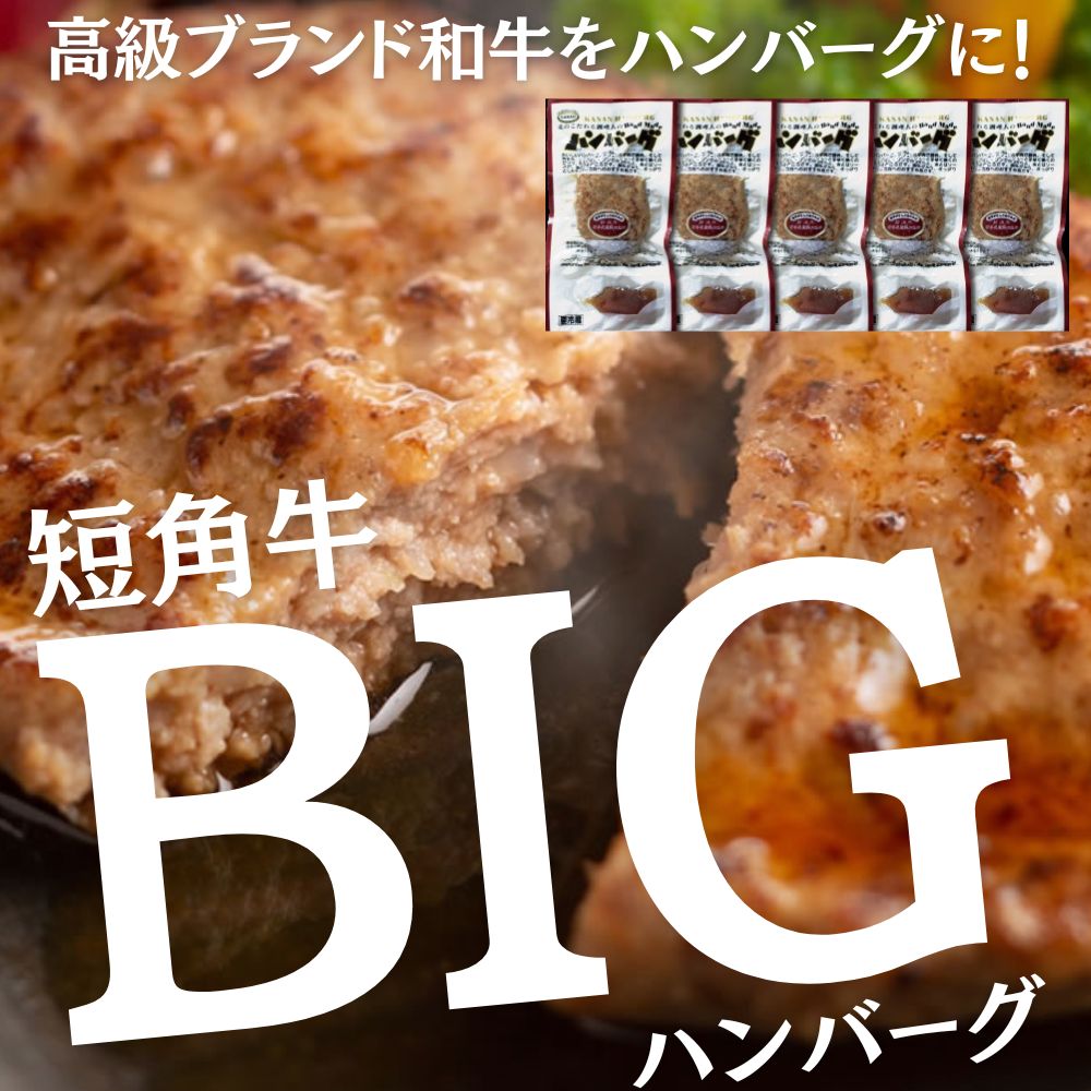 黒毛和牛 短角牛 赤身 BIG ハンバーグ 無添加 150g×6個セット 大きいサイズ 温めるだけ 低脂肪 高タンパク 放牧牛 手造り 筋トレ ダイエット グラスフェッドビーフ グラスフェッドミート ギフト 岩手県産 湯煎 レンジ
